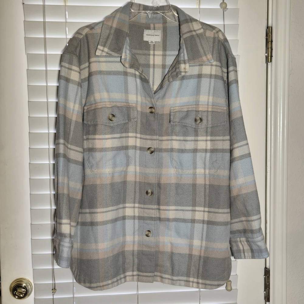 American Eagle Outfitters Oversized Plaid Shacket‎